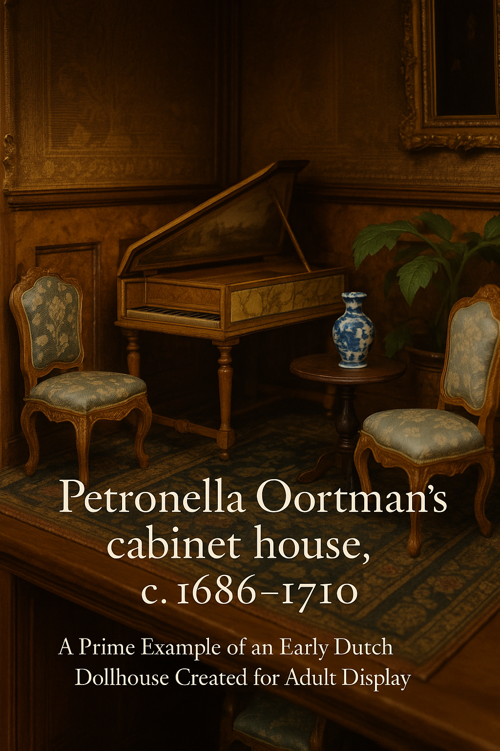 An ornate, multi-story Victorian dollhouse with detailed furniture.